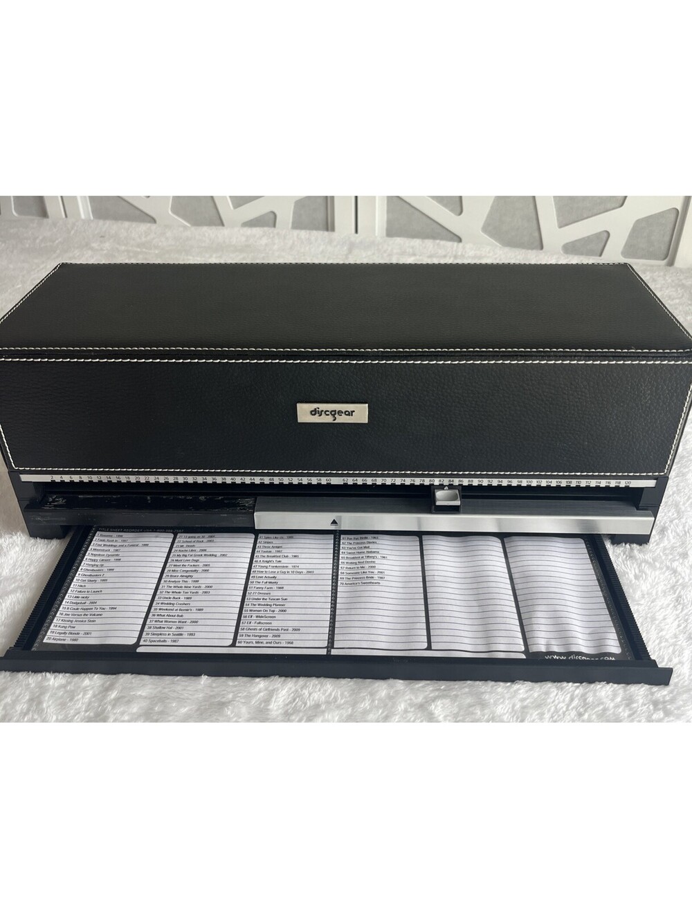 DISCGEAR Selector 120 DVD Storage Case Holder FULL OF MOVIES 120 Disc RETRO